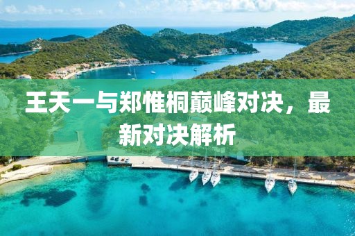 王天一與鄭惟桐巔峰對(duì)決，最新對(duì)決解析