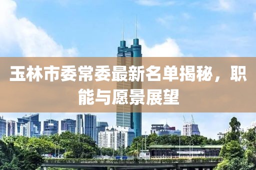 玉林市委常委最新名單揭秘，職能與愿景展望