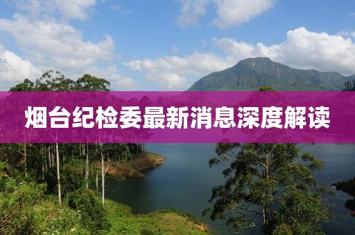 煙臺(tái)紀(jì)檢委最新消息深度解讀