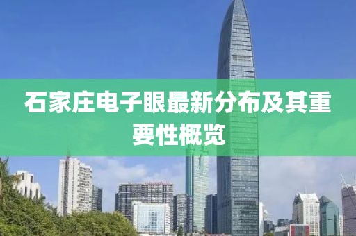 石家莊電子眼最新分布及其重要性概覽