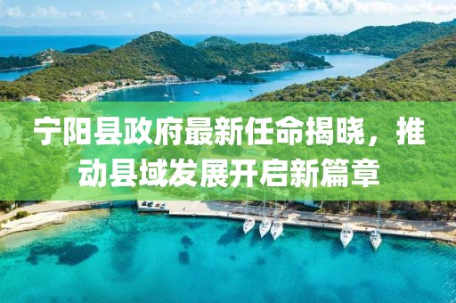 寧陽縣政府最新任命揭曉，推動縣域發(fā)展開啟新篇章