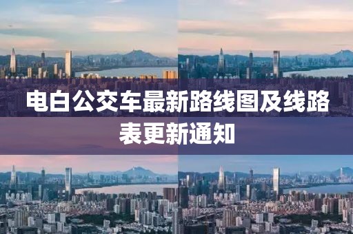 電白公交車最新路線圖及線路表更新通知