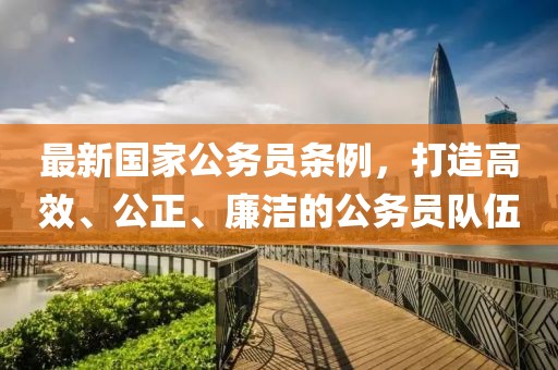 最新國家公務(wù)員條例，打造高效、公正、廉潔的公務(wù)員隊(duì)伍