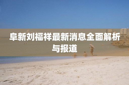 阜新劉福祥最新消息全面解析與報(bào)道