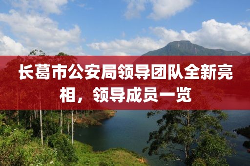 長葛市公安局領(lǐng)導(dǎo)團(tuán)隊全新亮相，領(lǐng)導(dǎo)成員一覽