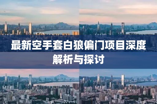 最新空手套白狼偏門項目深度解析與探討