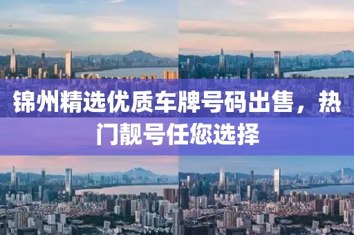 錦州精選優(yōu)質(zhì)車牌號碼出售，熱門靚號任您選擇