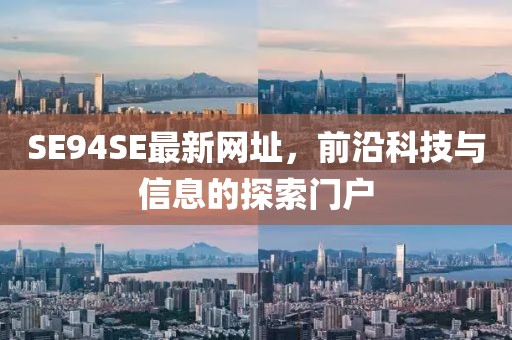 SE94SE最新網(wǎng)址，前沿科技與信息的探索門戶