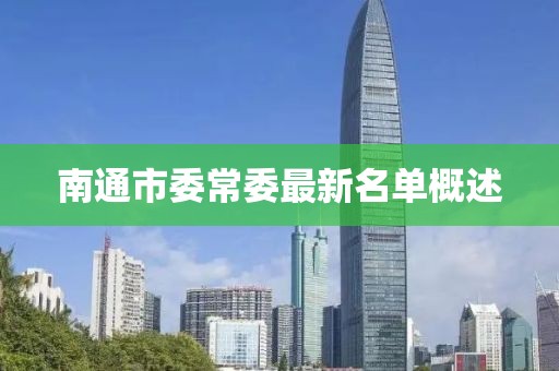南通市委常委最新名單概述