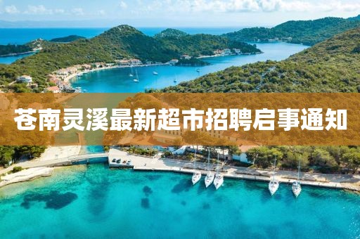 蒼南靈溪最新超市招聘啟事通知