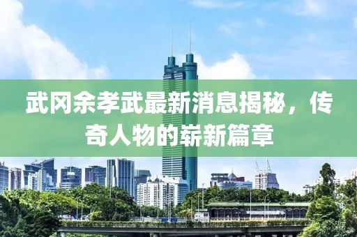 武岡余孝武最新消息揭秘，傳奇人物的嶄新篇章