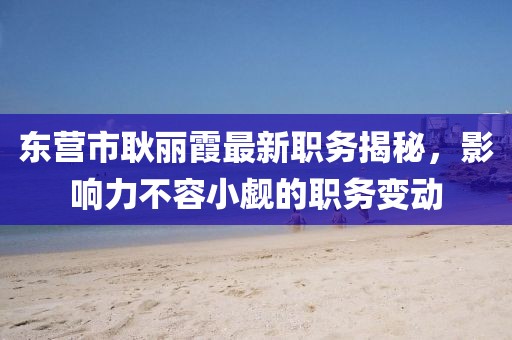 東營市耿麗霞最新職務(wù)揭秘，影響力不容小覷的職務(wù)變動