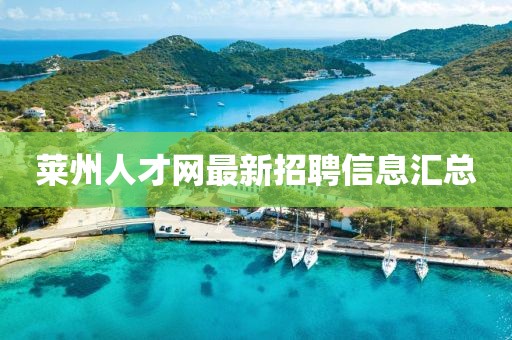 萊州人才網(wǎng)最新招聘信息匯總