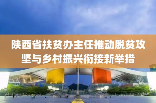 陜西省扶貧辦主任推動脫貧攻堅與鄉(xiāng)村振興銜接新舉措