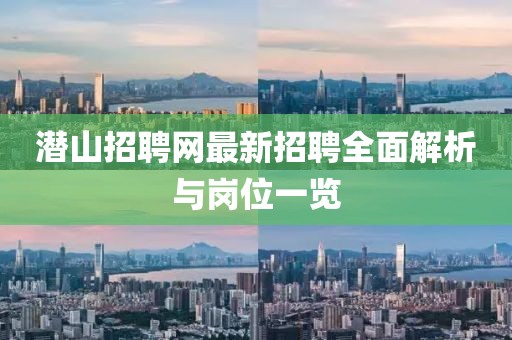 潛山招聘網(wǎng)最新招聘全面解析與崗位一覽