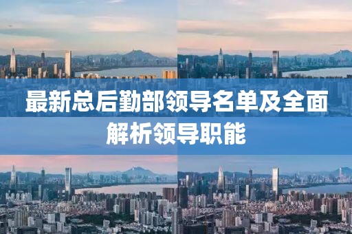 最新總后勤部領(lǐng)導(dǎo)名單及全面解析領(lǐng)導(dǎo)職能