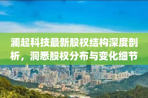 瀾起科技最新股權結構深度剖析，洞悉股權分布與變化細節(jié)