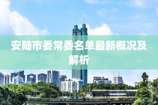 安陸市委常委名單最新概況及解析