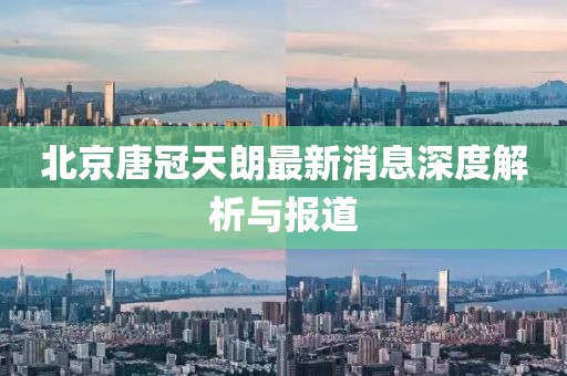 北京唐冠天朗最新消息深度解析與報道