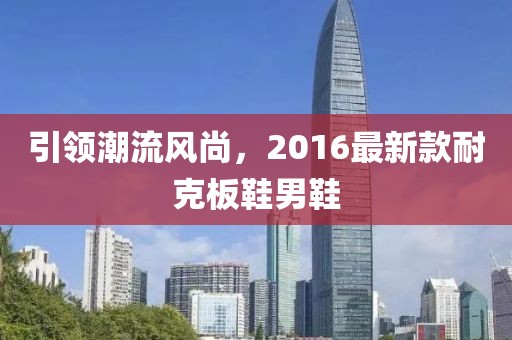 引領(lǐng)潮流風(fēng)尚，2016最新款耐克板鞋男鞋
