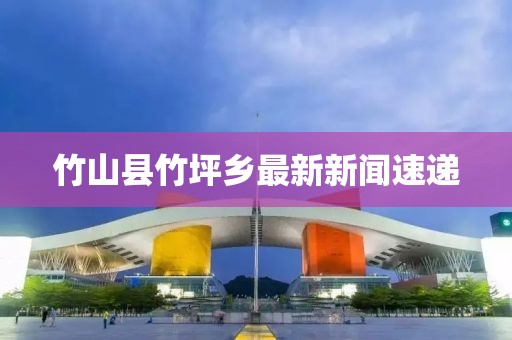 竹山縣竹坪鄉(xiāng)最新新聞速遞