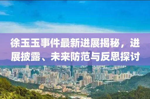 徐玉玉事件最新進(jìn)展揭秘，進(jìn)展披露、未來防范與反思探討