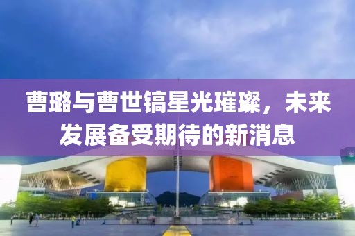 曹璐與曹世鎬星光璀璨，未來(lái)發(fā)展備受期待的新消息
