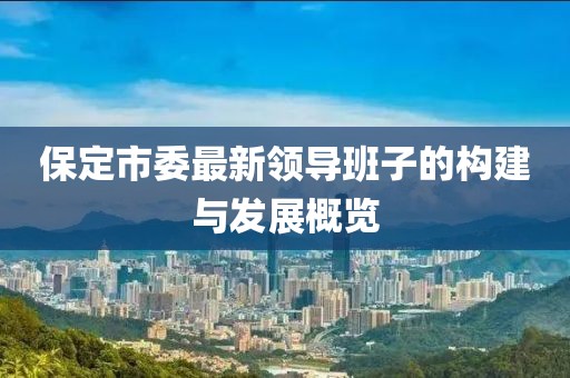 保定市委最新領(lǐng)導(dǎo)班子的構(gòu)建與發(fā)展概覽