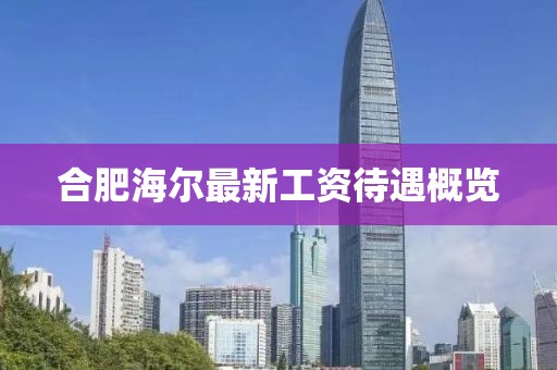 合肥海爾最新工資待遇概覽
