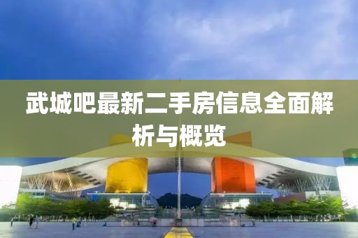 武城吧最新二手房信息全面解析與概覽