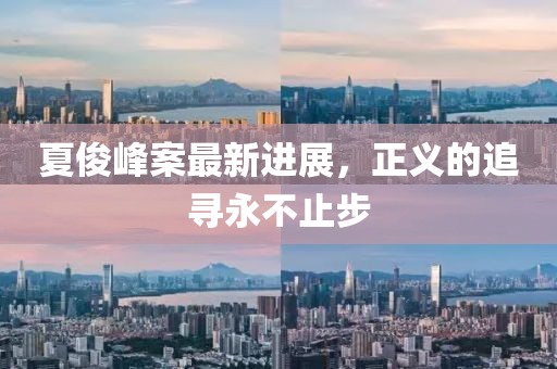 夏俊峰案最新進(jìn)展，正義的追尋永不止步