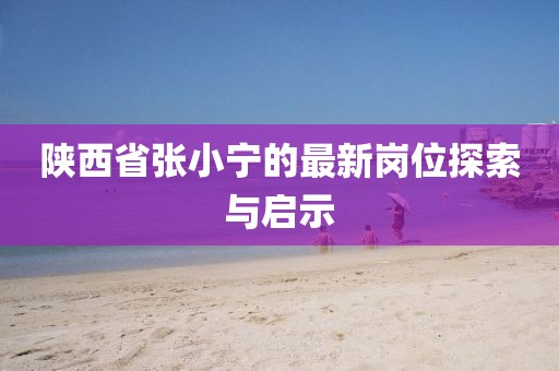 陜西省張小寧的最新崗位探索與啟示