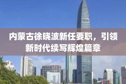 內蒙古徐曉波新任要職，引領新時代續(xù)寫輝煌篇章