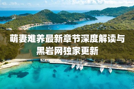 萌妻難養(yǎng)最新章節(jié)深度解讀與黑巖網(wǎng)獨(dú)家更新