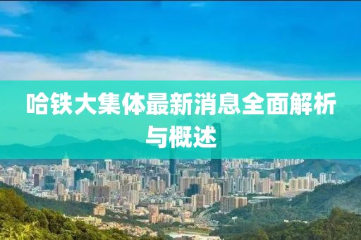 哈鐵大集體最新消息全面解析與概述