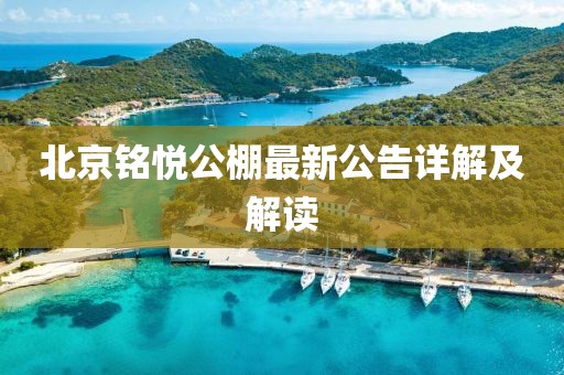 北京銘悅公棚最新公告詳解及解讀