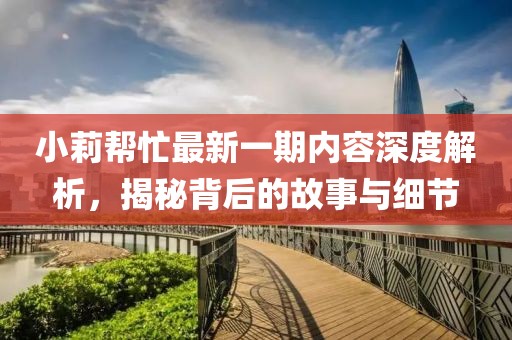 小莉幫忙最新一期內(nèi)容深度解析，揭秘背后的故事與細(xì)節(jié)