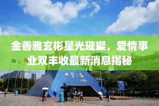 金善雅玄彬星光璀璨，愛情事業(yè)雙豐收最新消息揭秘
