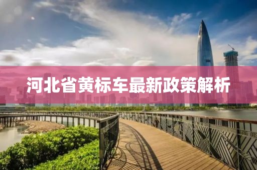 河北省黃標(biāo)車最新政策解析