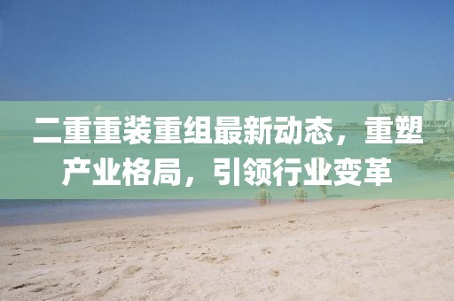 二重重裝重組最新動態(tài)，重塑產(chǎn)業(yè)格局，引領行業(yè)變革