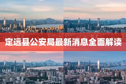 定遠縣公安局最新消息全面解讀
