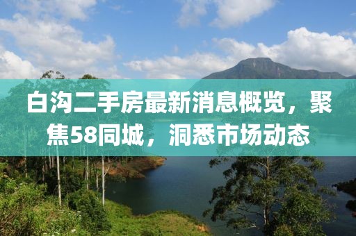 白溝二手房最新消息概覽，聚焦58同城，洞悉市場(chǎng)動(dòng)態(tài)