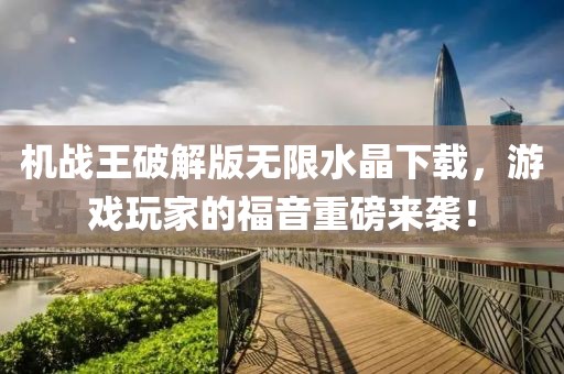 機戰(zhàn)王破解版無限水晶下載，游戲玩家的福音重磅來襲！