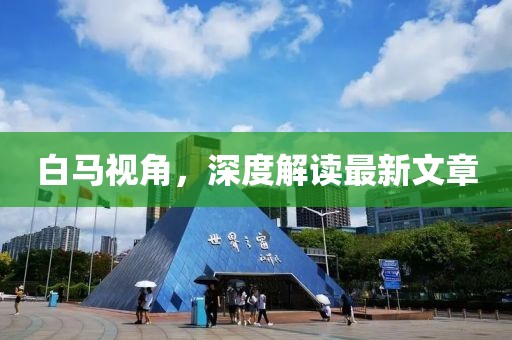 白馬視角，深度解讀最新文章