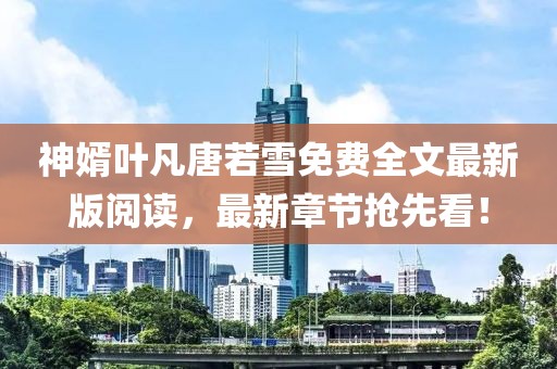 神婿葉凡唐若雪免費全文最新版閱讀，最新章節(jié)搶先看！