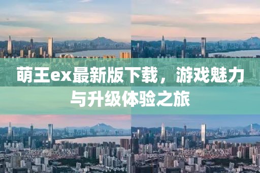 萌王ex最新版下載，游戲魅力與升級體驗之旅