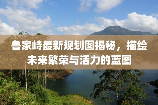 魯家峙最新規(guī)劃圖揭秘，描繪未來(lái)繁榮與活力的藍(lán)圖