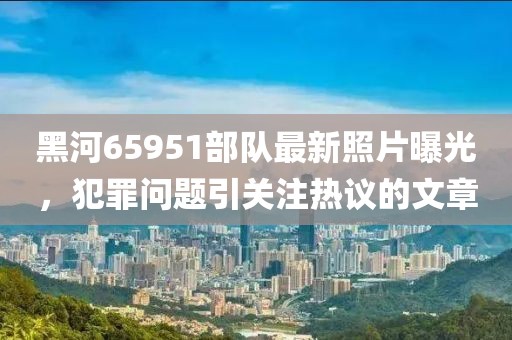 黑河65951部隊(duì)最新照片曝光，犯罪問(wèn)題引關(guān)注熱議的文章