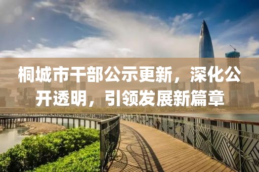 桐城市干部公示更新，深化公開透明，引領(lǐng)發(fā)展新篇章