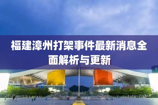 福建漳州打架事件最新消息全面解析與更新